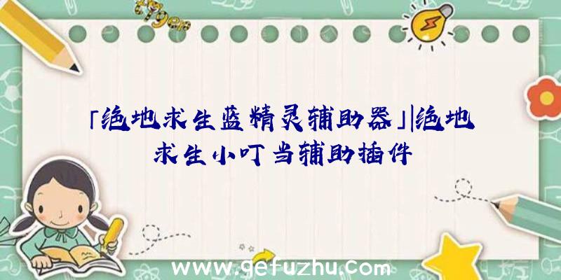 「绝地求生蓝精灵辅助器」|绝地求生小叮当辅助插件